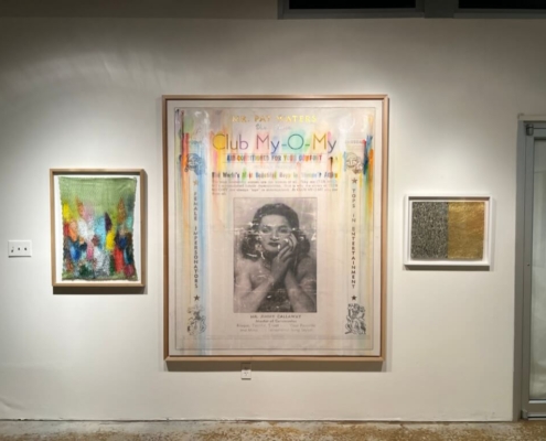 "ClubMy-O-My" by Cletus Wilcox on display at The Quonset Hut.