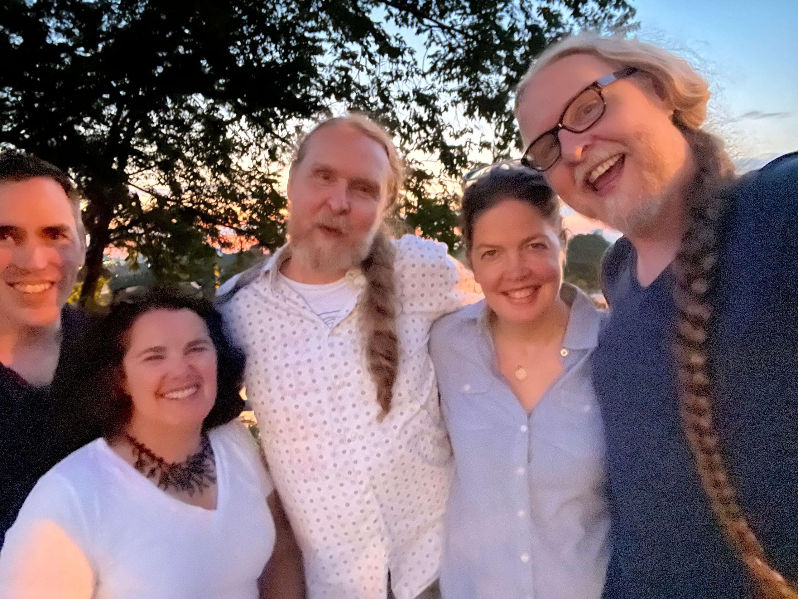 Joey, Leslie, Mitchell, Letitia, and Matthew circa 2023.