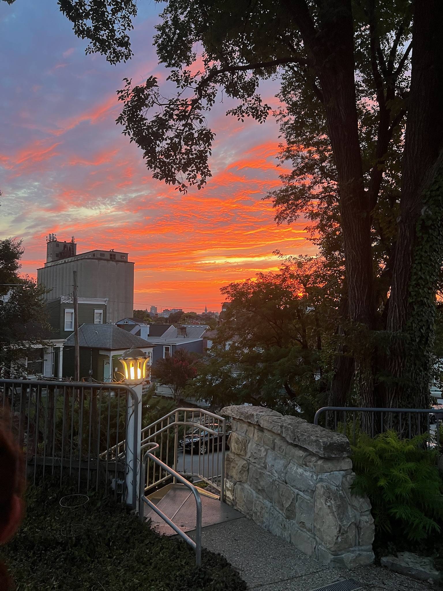 Sunset Over the Stairway